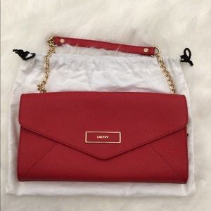 Red DKNY purse
